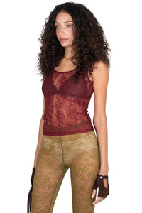 MELODIOUS Jeffrey Campbell Top Wine _hover