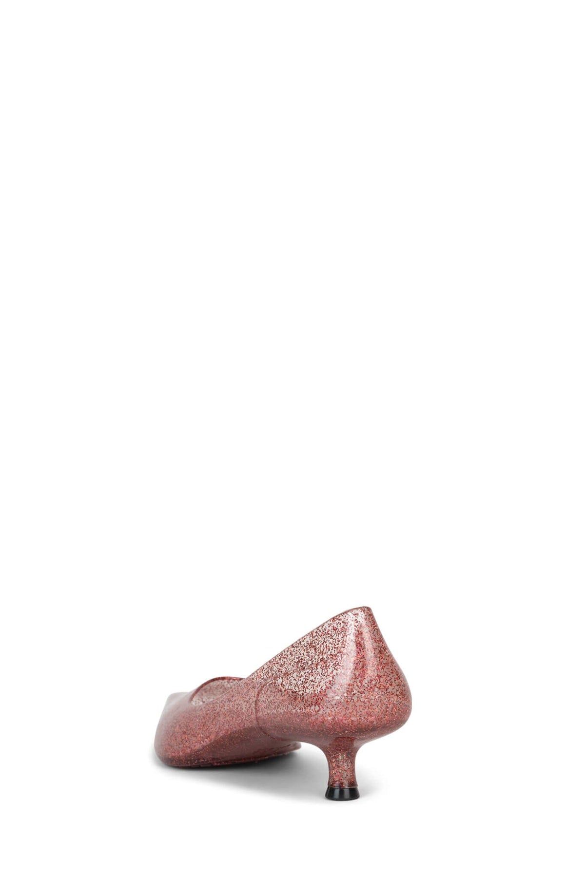 MILLENNI Jeffrey Campbell Heeled Jellies Pink Iridescent Glitter