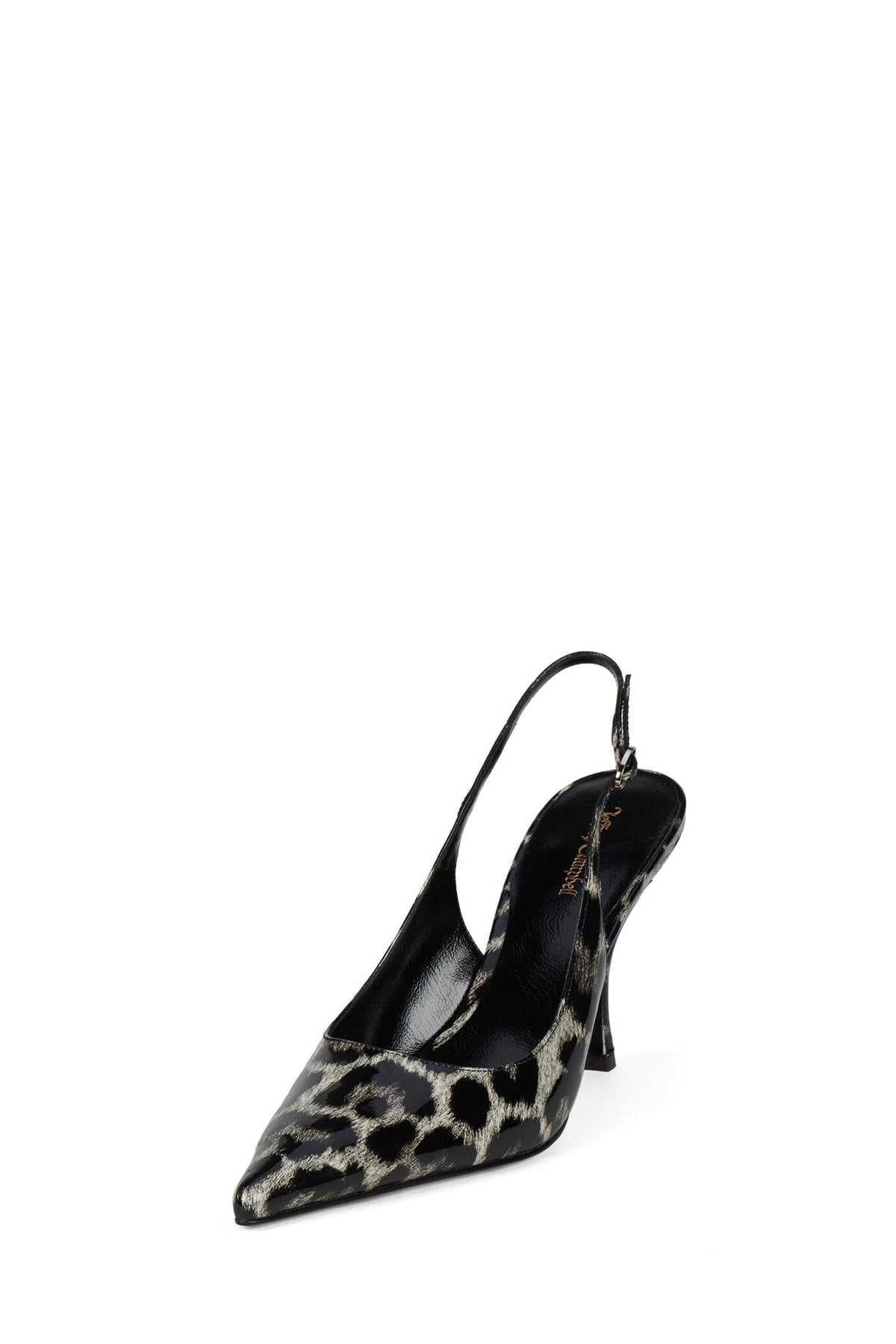 MILLY Slingback Heel Grey Leopard Patent _hover