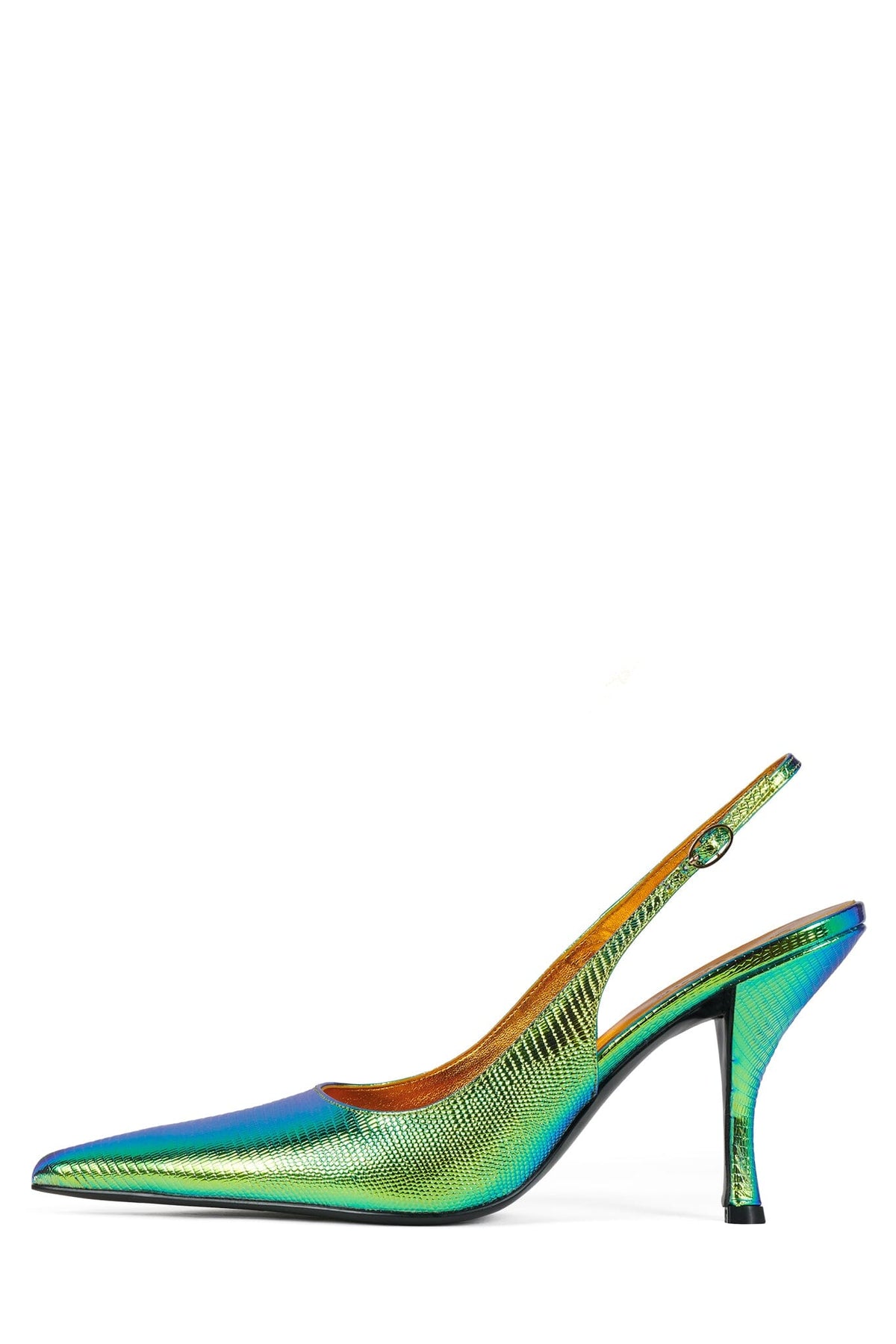 MILLY Orange Metallic Lizard