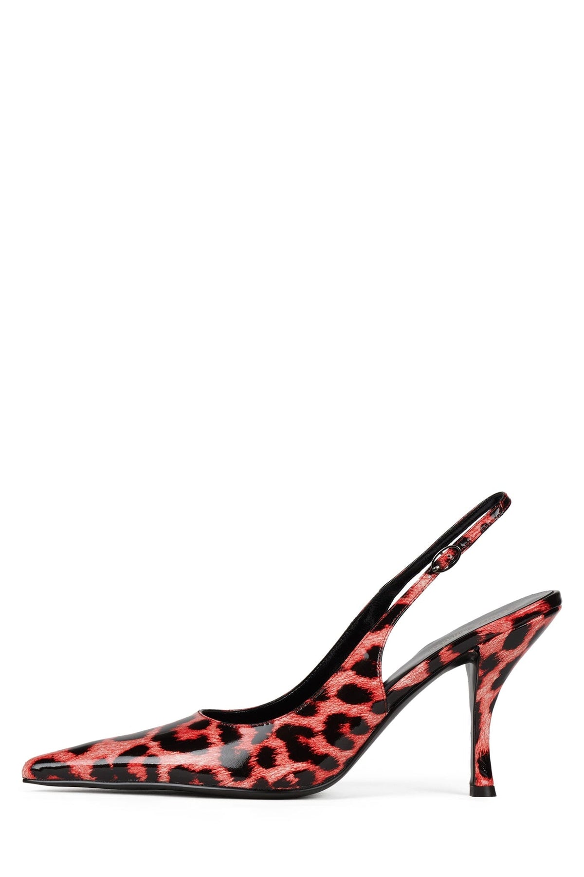 MILLY Slingback Heel Pink Leopard Patent