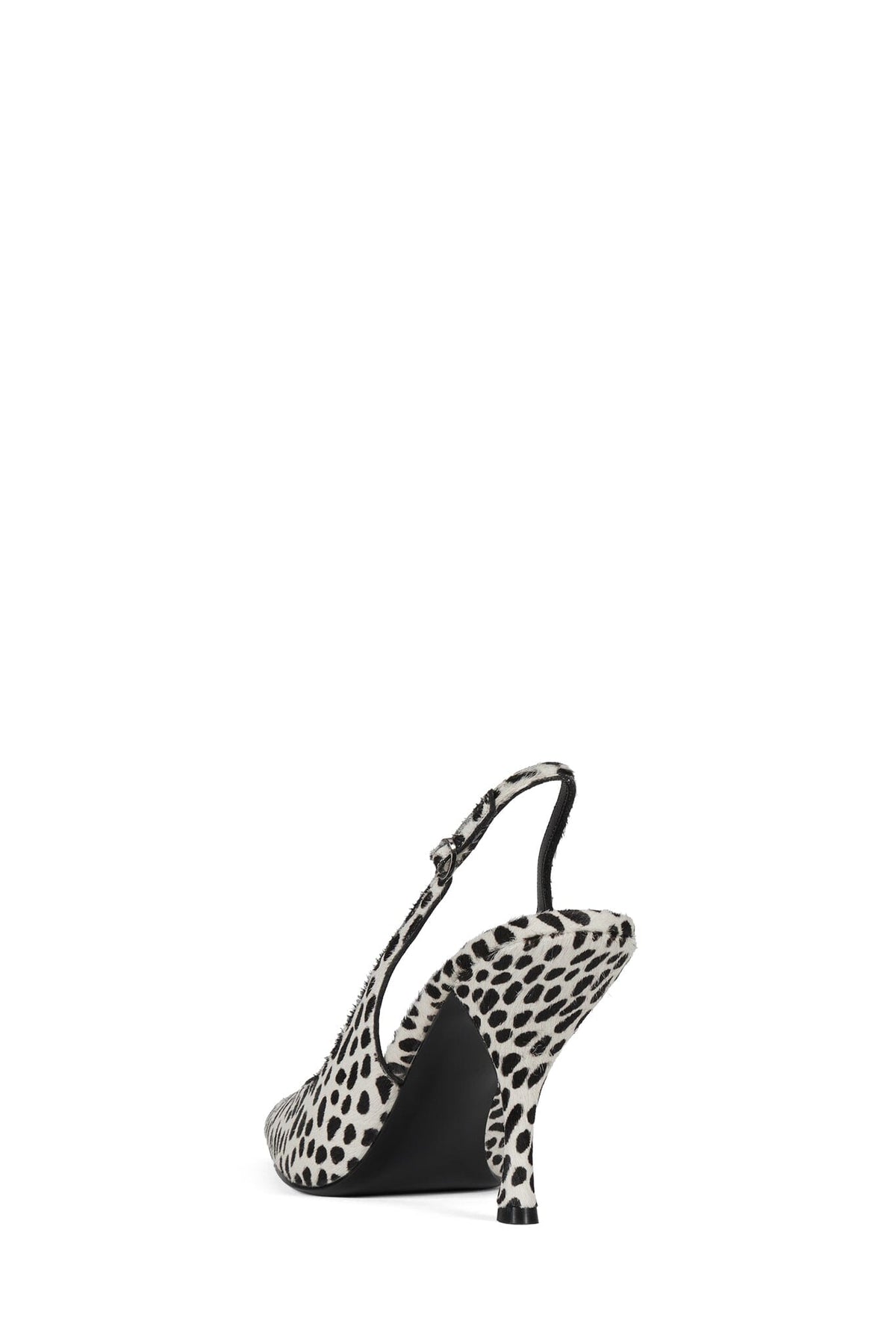 MILLY-F Slingback Heel White Black Dot