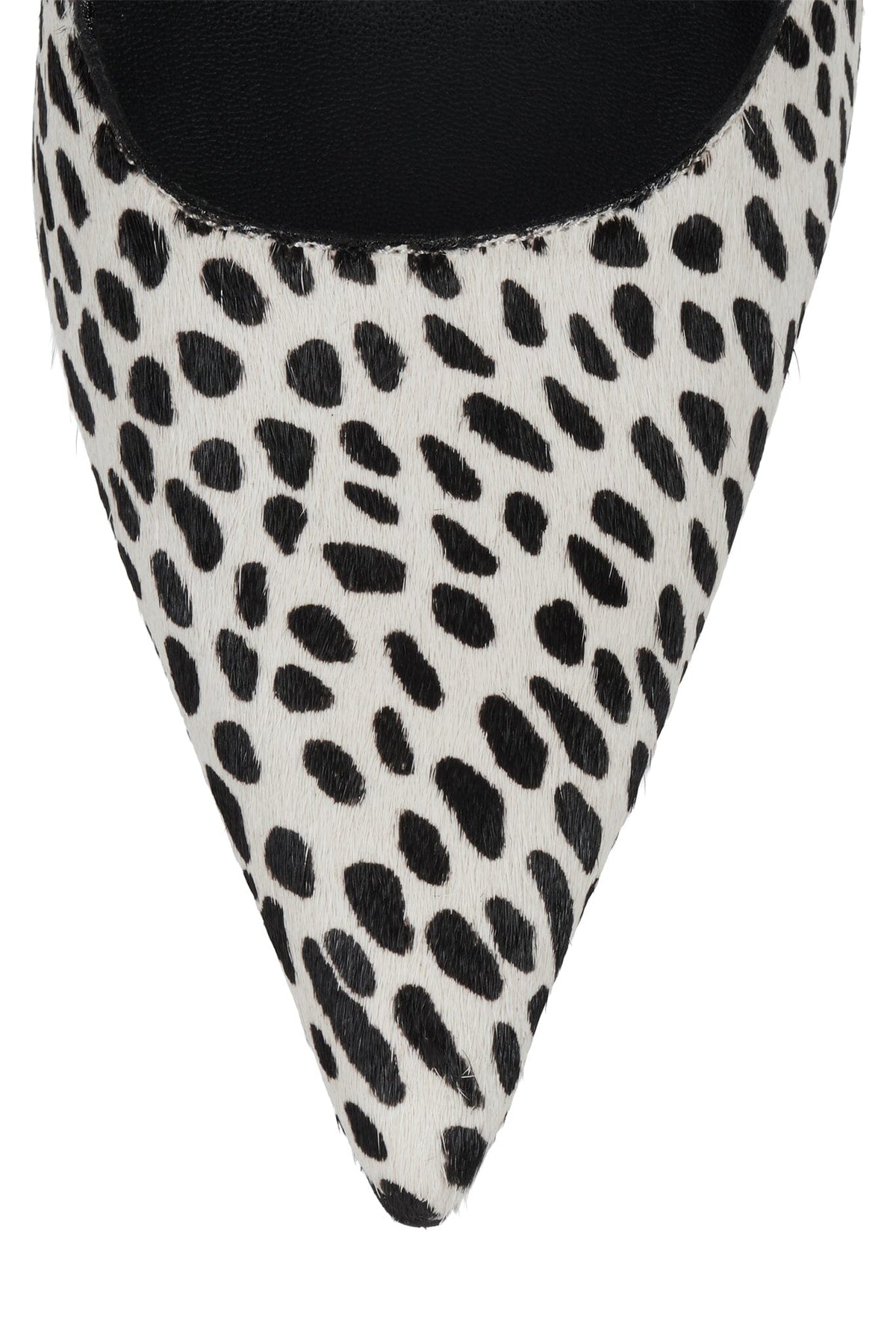 MILLY-F Slingback Heel White Black Dot