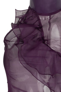 MISS-X Jeffrey Campbell Top Purple Combo _hover