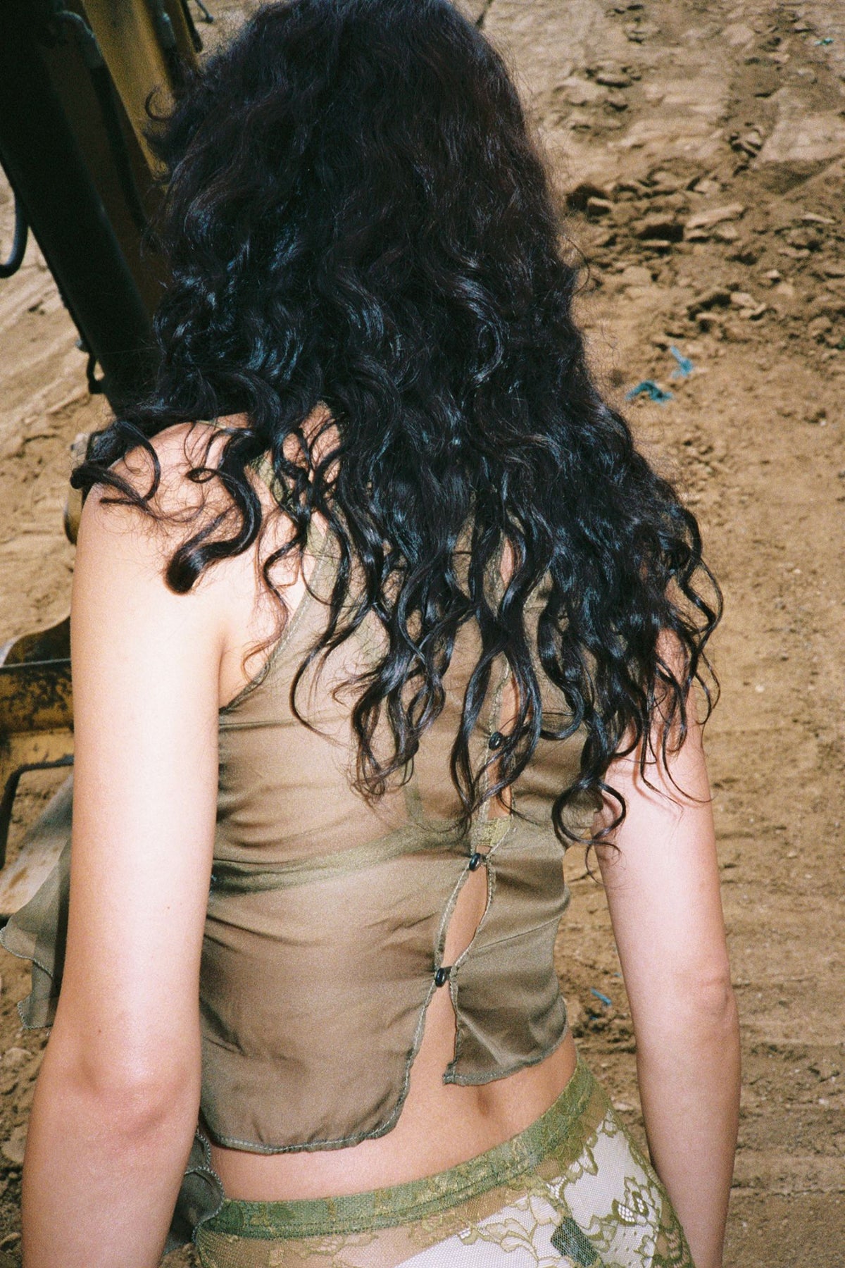 MISS-X Jeffrey Campbell Top Olive Combo _hover