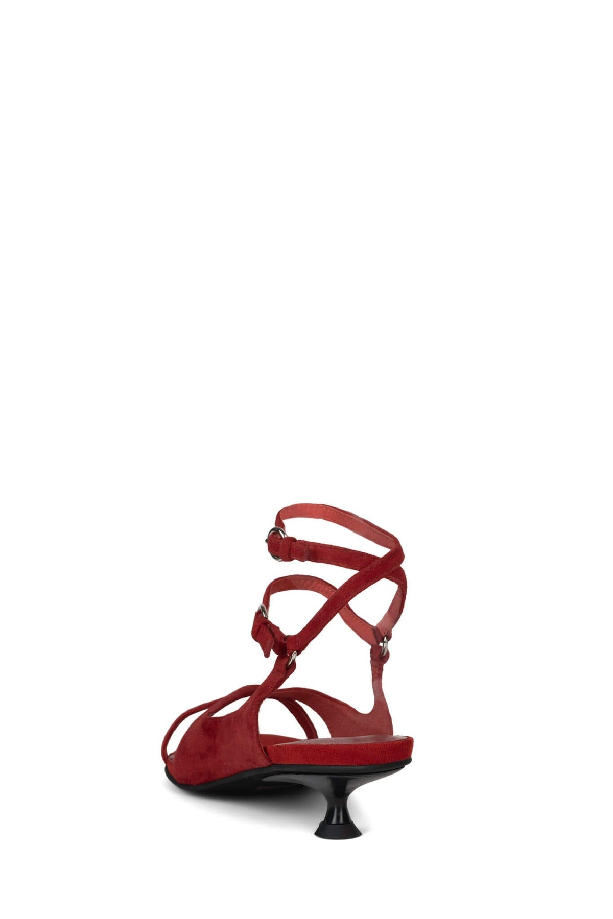 MISTIE Jeffrey Campbell Strappy Sandals Dusty Red Suede