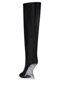 MODIFIED-F Jeffrey Campbell Knee-High Boot Black