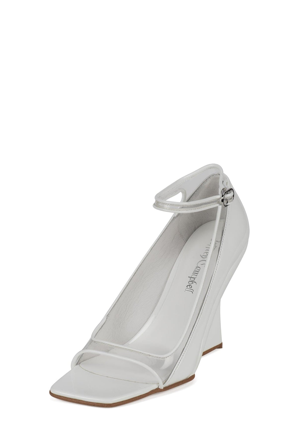 MOLECULAR Jeffrey Campbell Wedge Sandal White Patent _hover