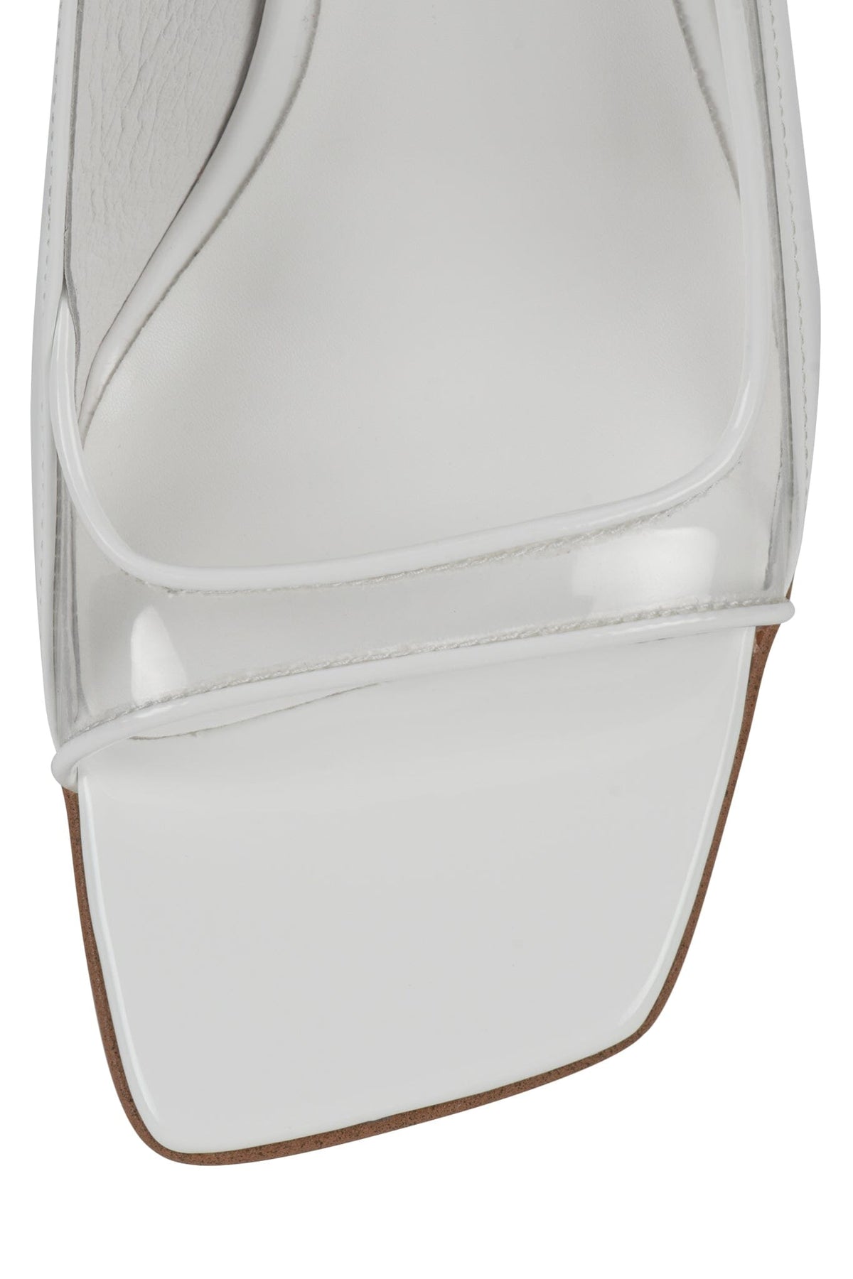 MOLECULAR Jeffrey Campbell Wedge Sandal White Patent