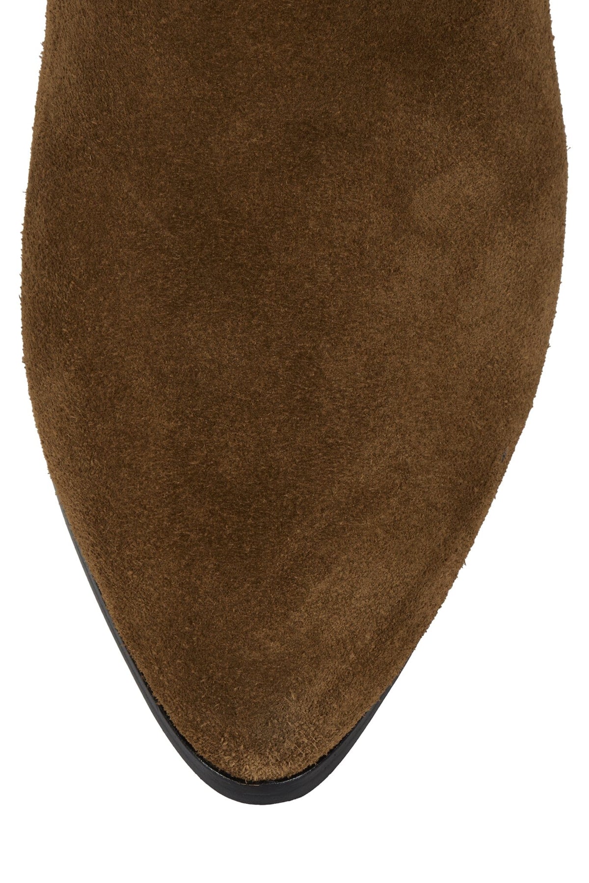 MONMOUTH Heeled Knee-High Boot Brown Suede