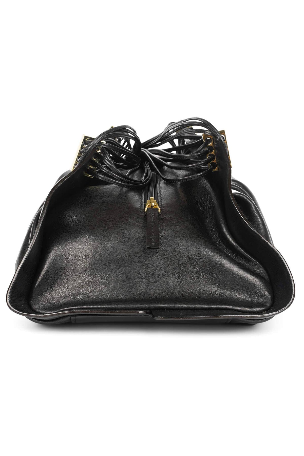 MOTHERSHIP Jeffrey Campbell Ruched Handbag Black
_hover