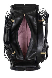 MOTHERSHIP Jeffrey Campbell Ruched Handbag Black 