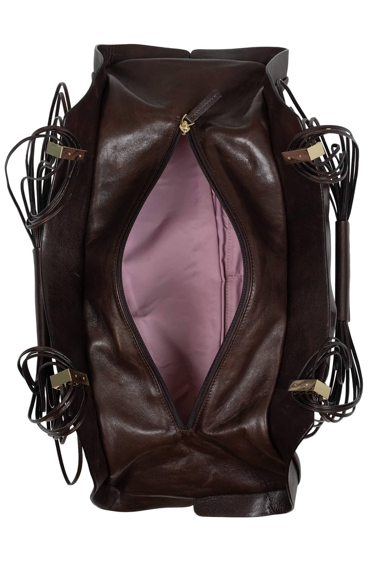 MOTHERSHIP Jeffrey Campbell Ruched Handbag Brown