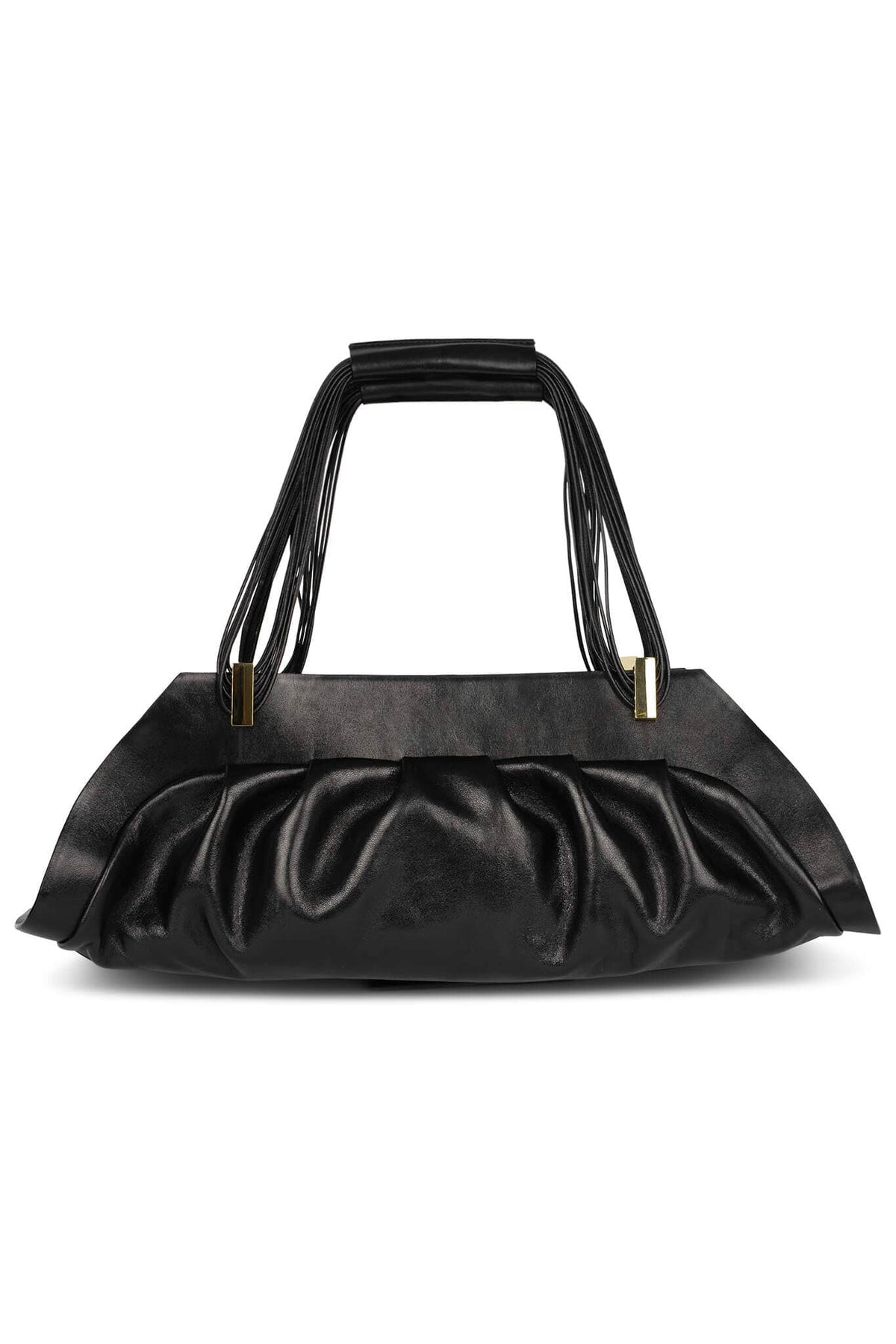 MOTHERSHIP Jeffrey Campbell Ruched Handbag Black 
