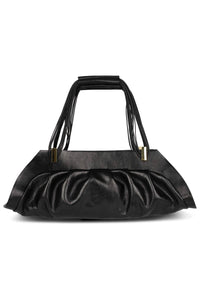 MOTHERSHIP Jeffrey Campbell Ruched Handbag Black 