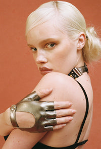 MOTO-MAMI Jeffrey Campbell Gloves Pewter _hover