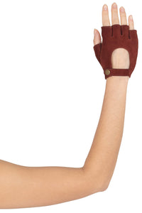 MOTO-MAMI Jeffrey Campbell Moto-Inspire Gloves Rust Suede
