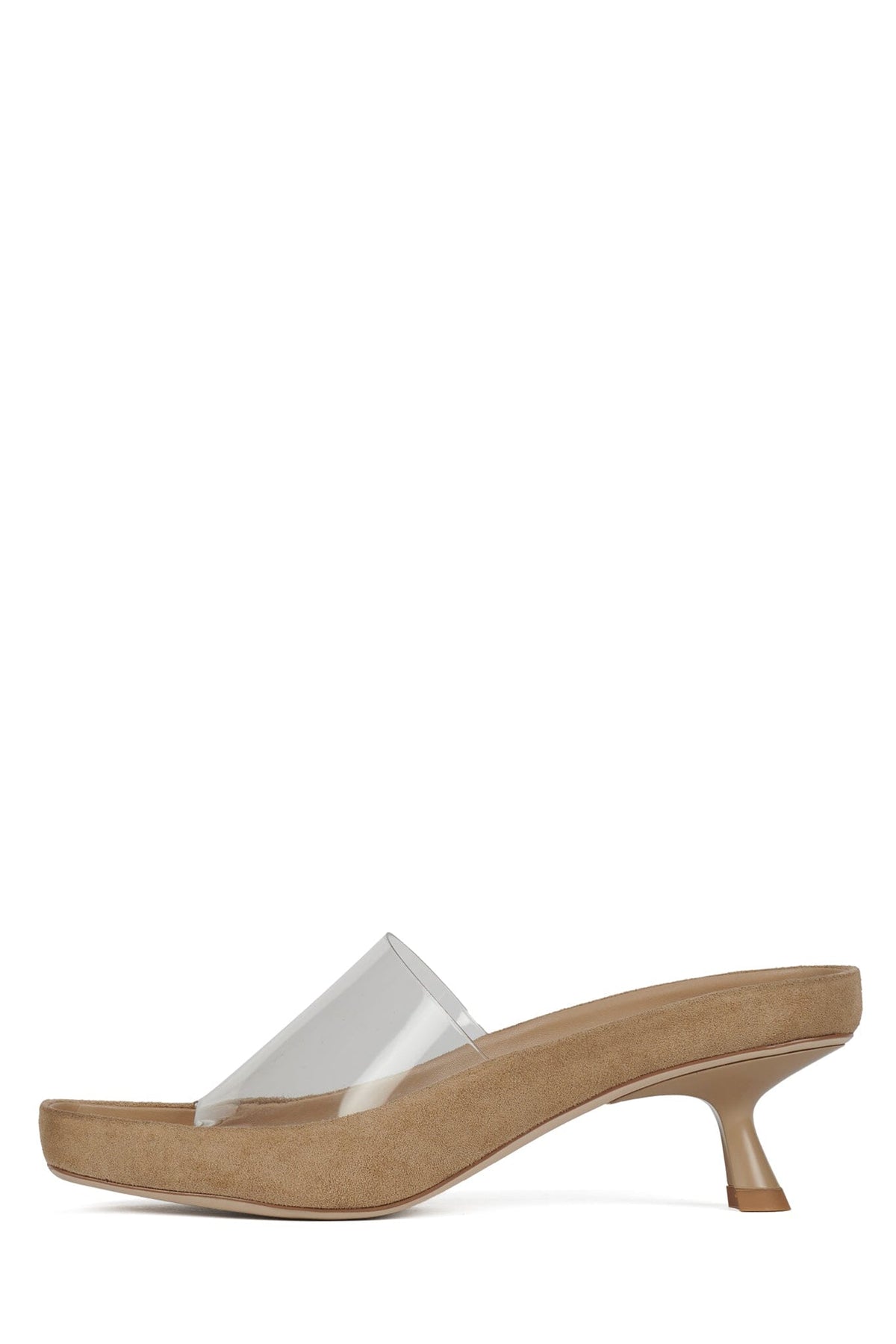MUON Beige Suede Clear