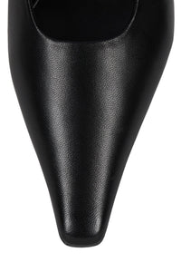 MURMUR Jeffrey Campbell Heeled Mule Black
