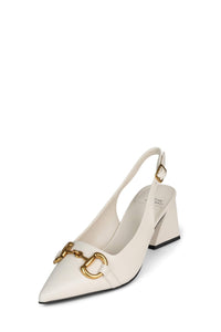 NAKITA Jeffrey Campbell Slingback Ivory Bronze