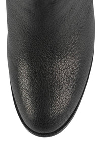 NESTLE-F Jeffrey Campbell Heeled Boot Black Crinkle Beige