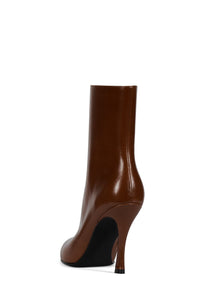 NIGHTLIFE Jeffrey Campbell Heeled Boot Dark Tan