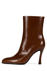 NIGHTLIFE Jeffrey Campbell Heeled Boot Dark Tan