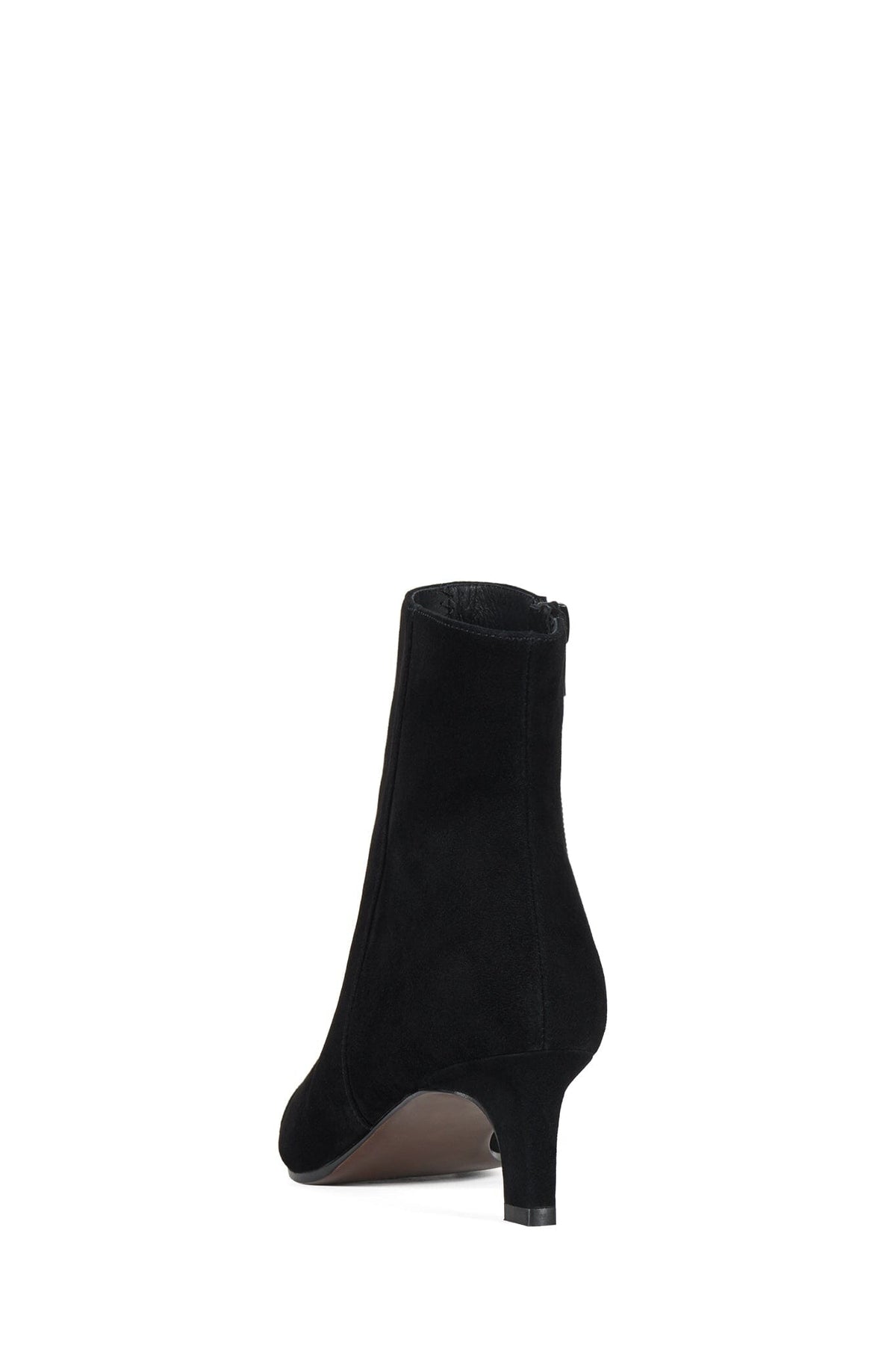 NO-TIME Heeled Ankle Boot Black Suede
