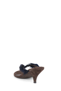 NOCTURNAL Jeffrey Campbell Heeled Sandal Brown Combo 