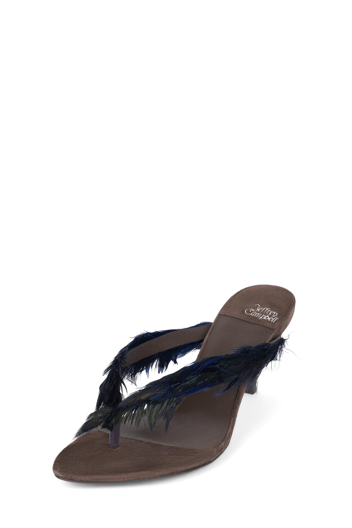 NOCTURNAL Jeffrey Campbell Heeled Sandal Brown Combo _hover