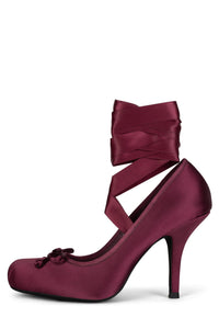 NYMPHA Pump YYH Wine Satin 6 