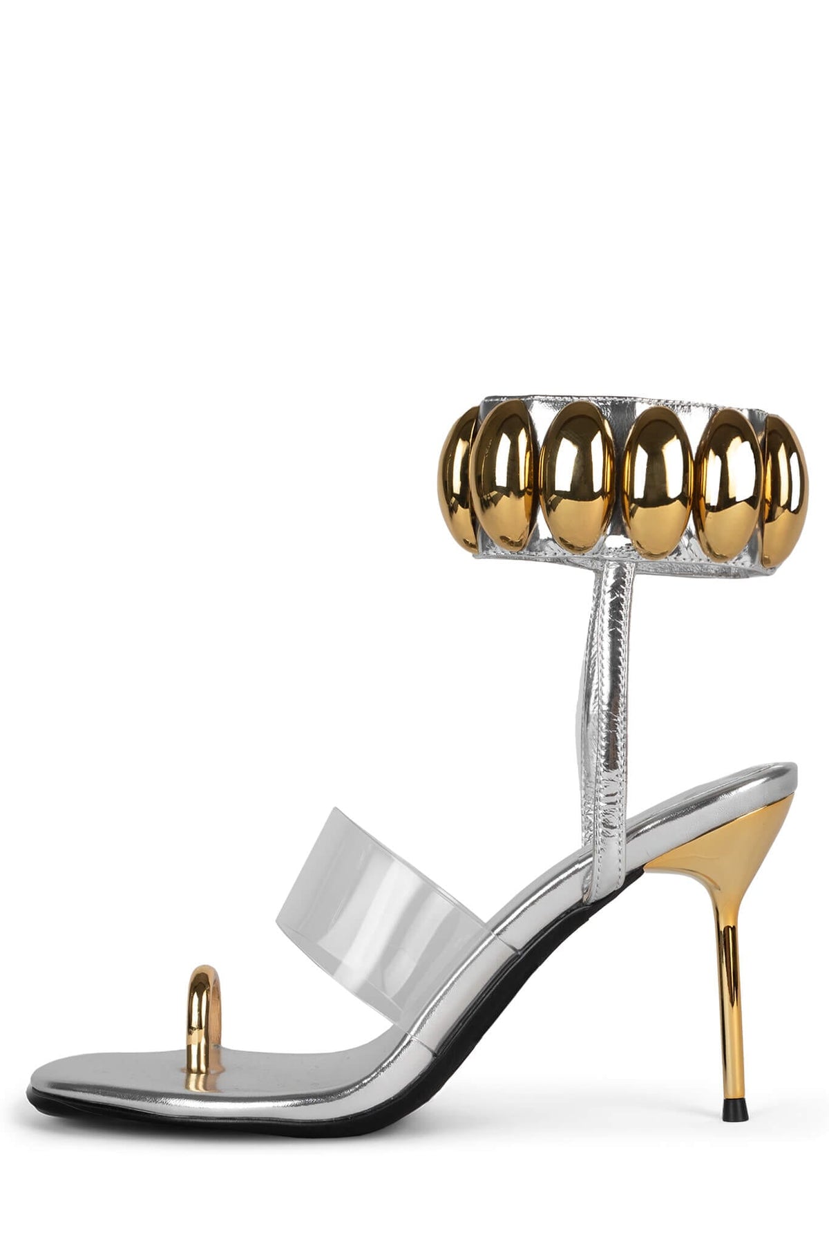 OCCASION Heeled Sandal YYH Silver Gold 6 