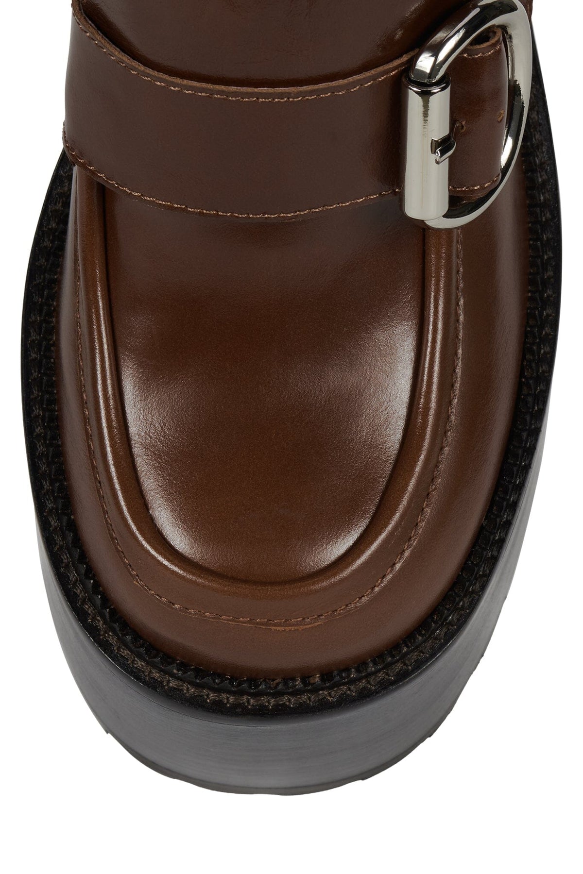 OFFSET Jeffrey Campbell Heeled Loafer Tan Oiled