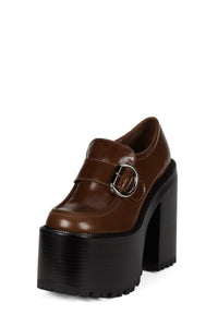 OFFSET Jeffrey Campbell Heeled Loafer Tan Oiled _hover