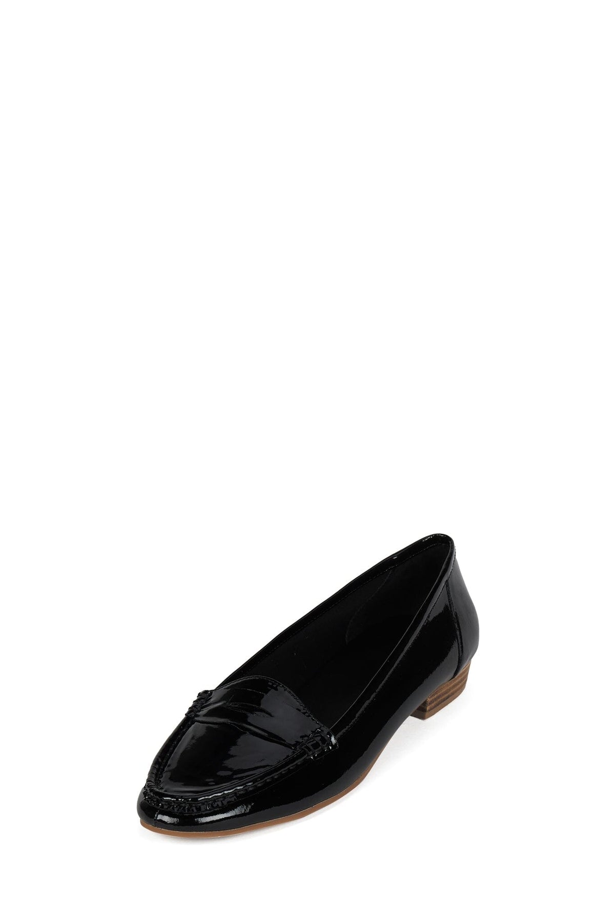 OLD-SOUL Jeffrey Campbell Loafer Black Patent Natural Stack _hover