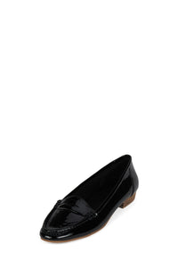 OLD-SOUL Jeffrey Campbell Loafer Black Patent Natural Stack _hover