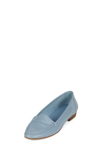 OLD-SOUL Jeffrey Campbell Loafer Blue Patent Nat Stack _hover