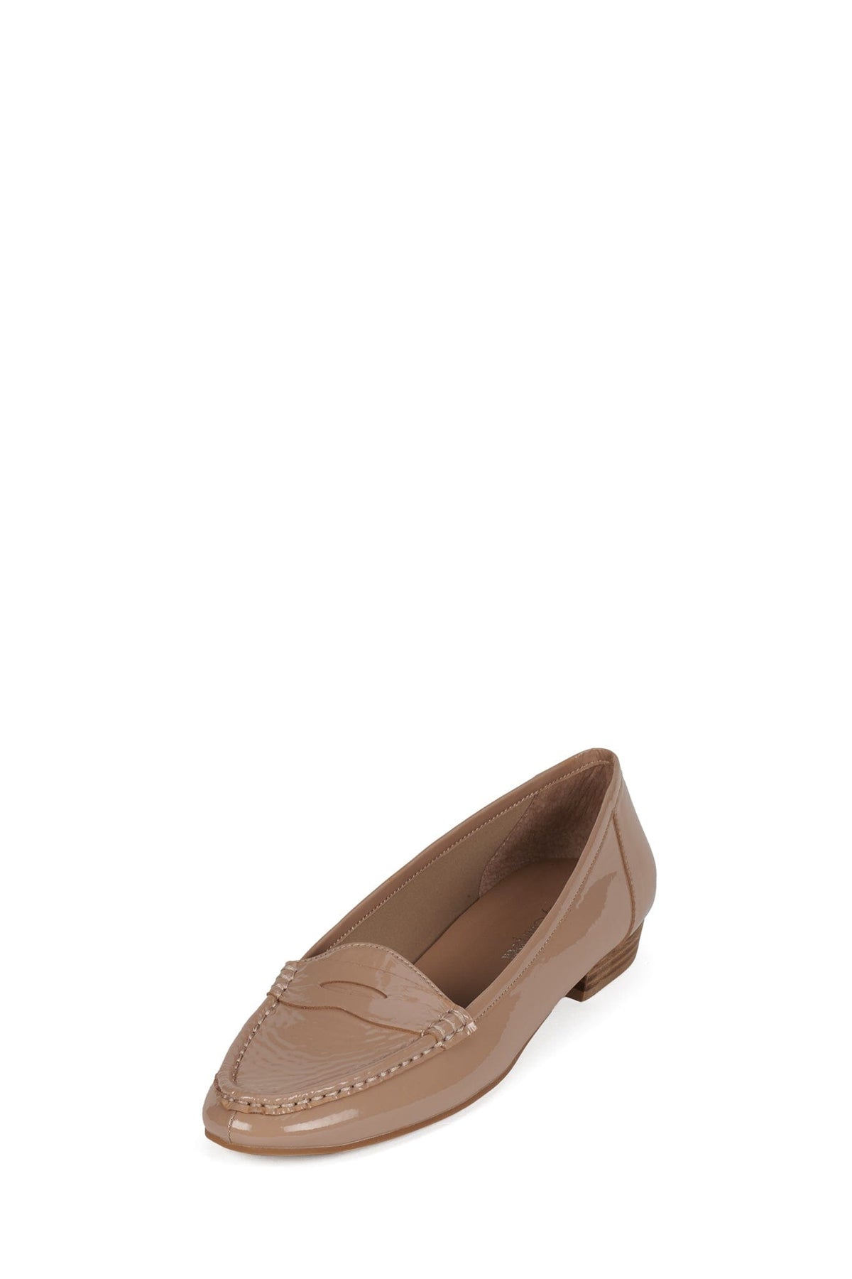 OLD-SOUL Jeffrey Campbell Loafer Beige Patent Nat Stack _hover