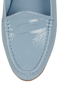 OLD-SOUL Jeffrey Campbell Loafer Blue Patent Nat Stack