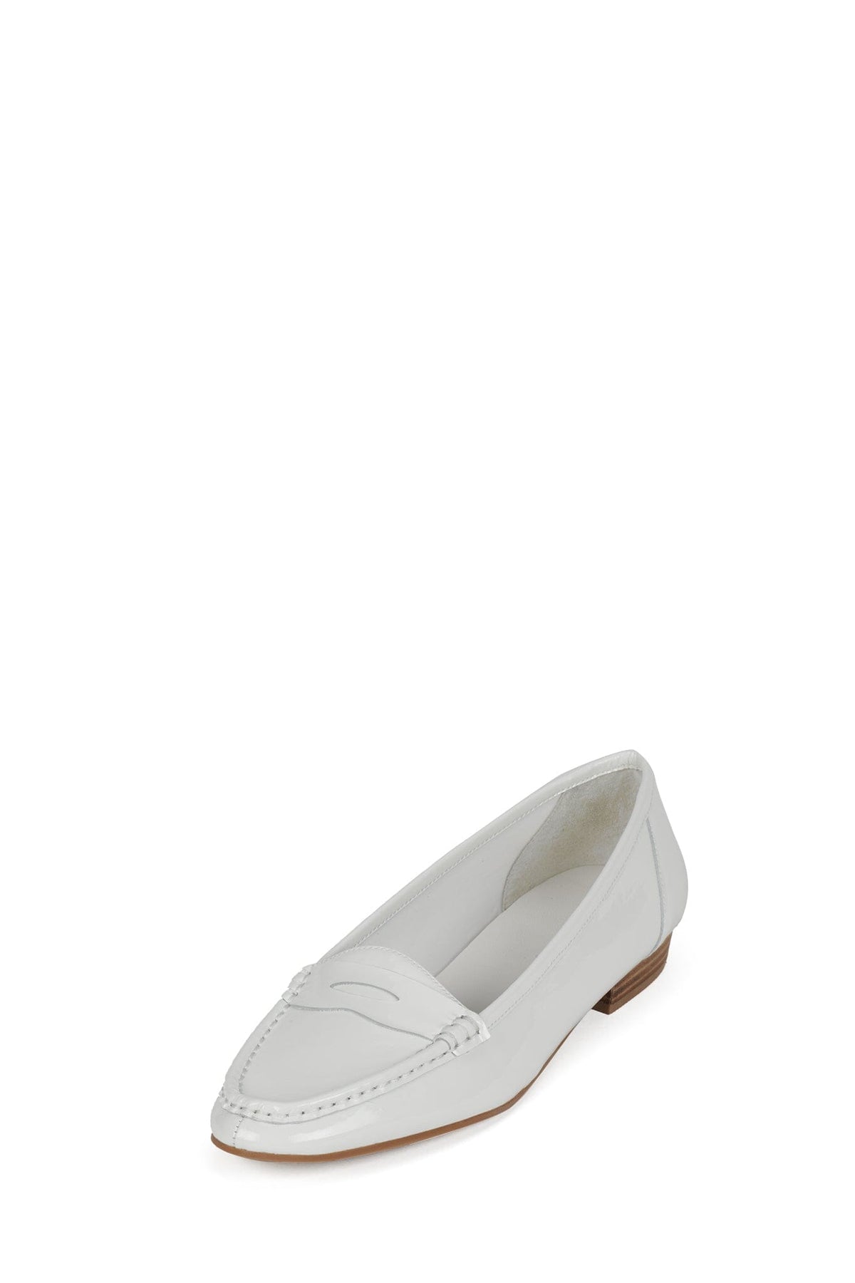 OLD-SOUL Jeffrey Campbell Loafer White Patent Nat Stack _hover