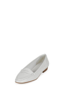 OLD-SOUL Jeffrey Campbell Loafer White Patent Nat Stack _hover