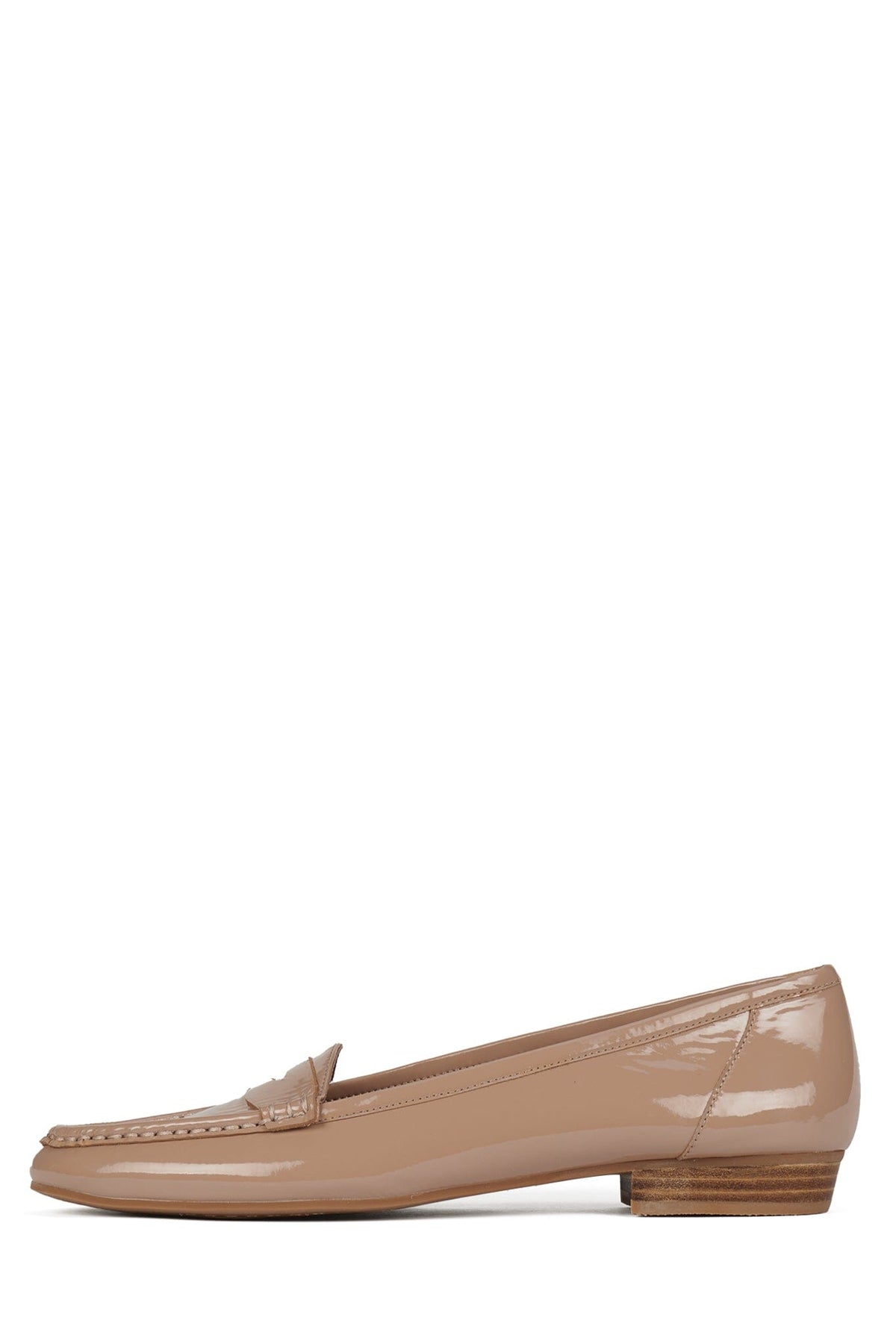 OLD-SOUL Jeffrey Campbell Loafer Beige Patent Nat Stack