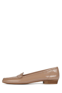 OLD-SOUL Jeffrey Campbell Loafer Beige Patent Nat Stack