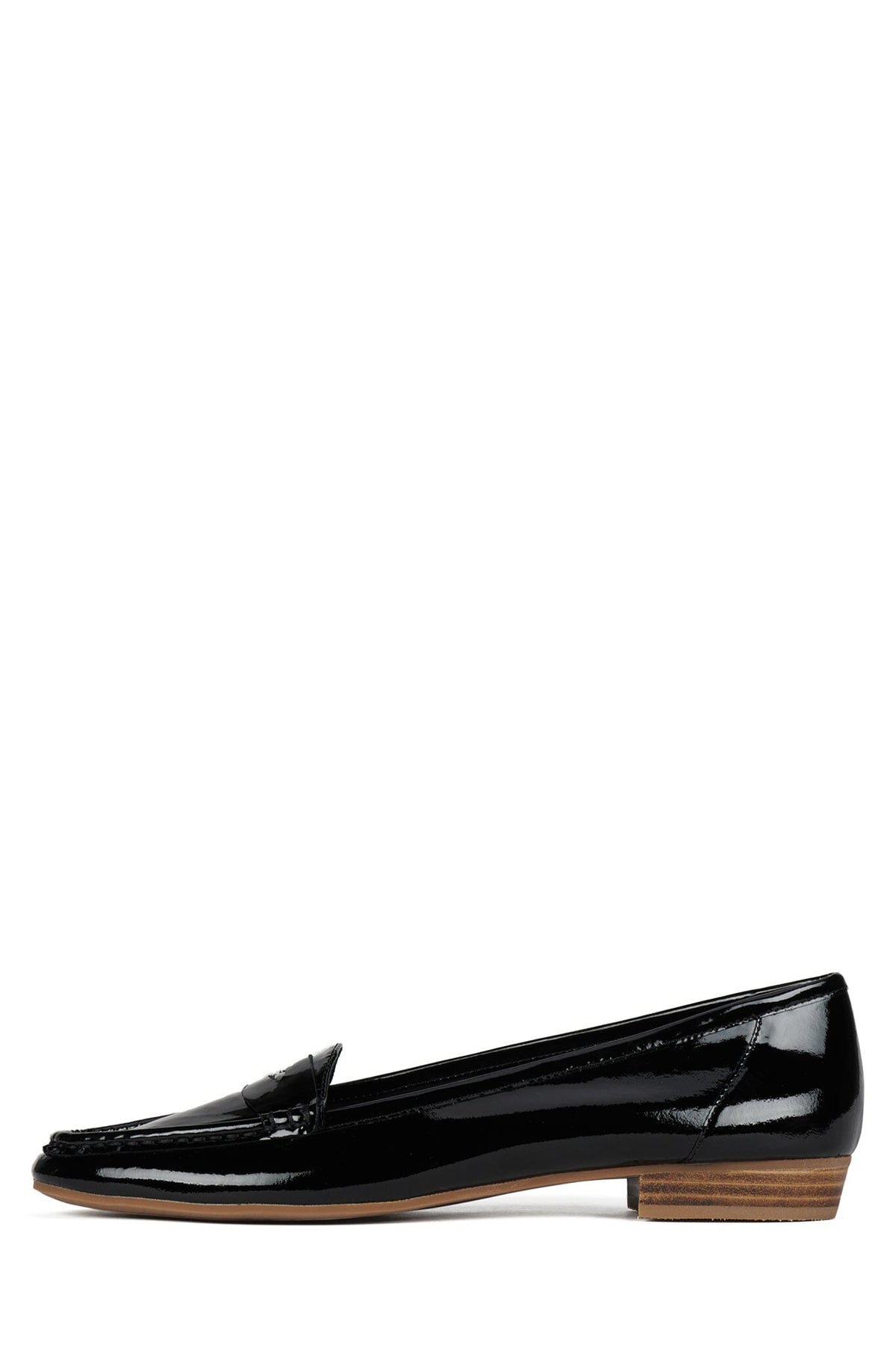 OLD-SOUL Jeffrey Campbell Loafer Black Patent Natural Stack