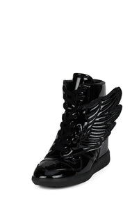 OLYMPIAN Jeffrey Campbell Sneaker Black Patent _hover