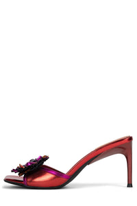 ORCHETTE Heeled Sandal YYH Red Metallic Combo 6 