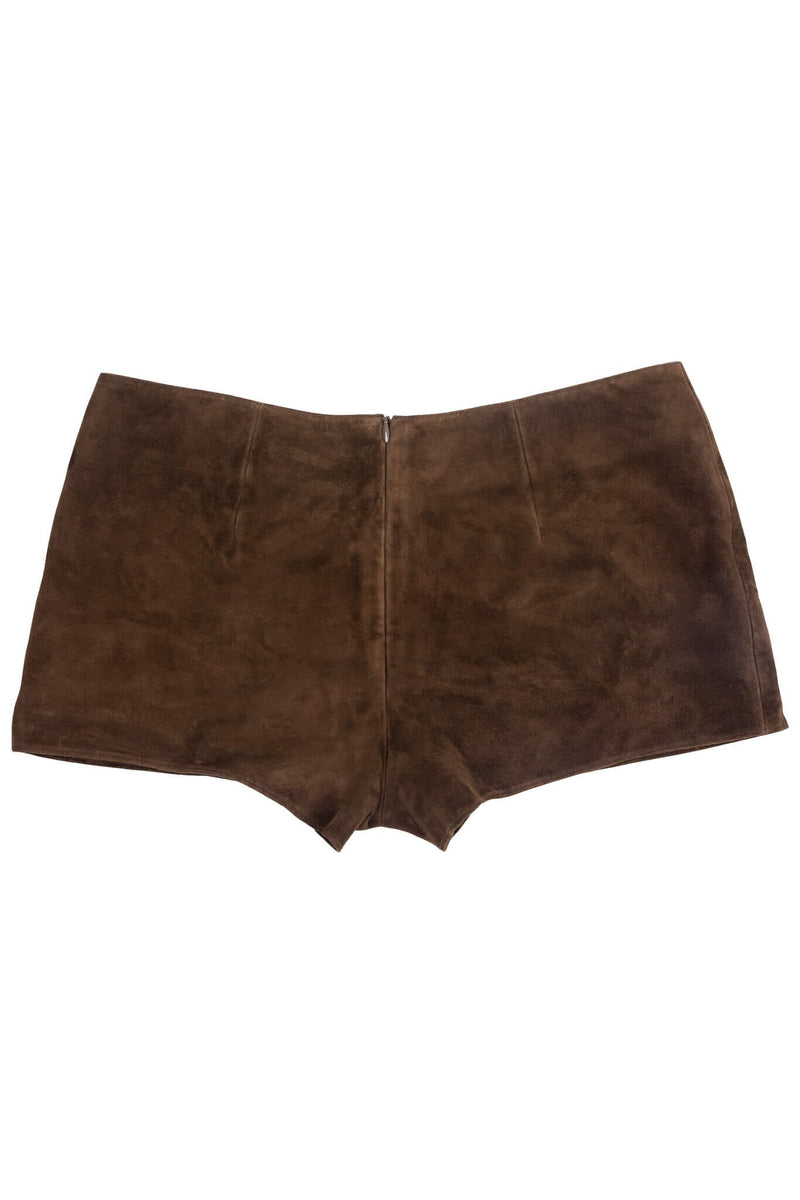 OUT-WEST SHORTS Jeffrey Campbell Shorts Espresso Suede
_hover