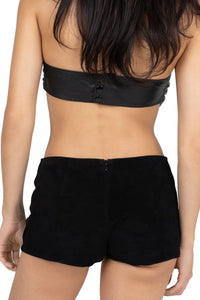 OUT-WEST SHORTS Jeffrey Campbell Shorts Black Suede
_hover