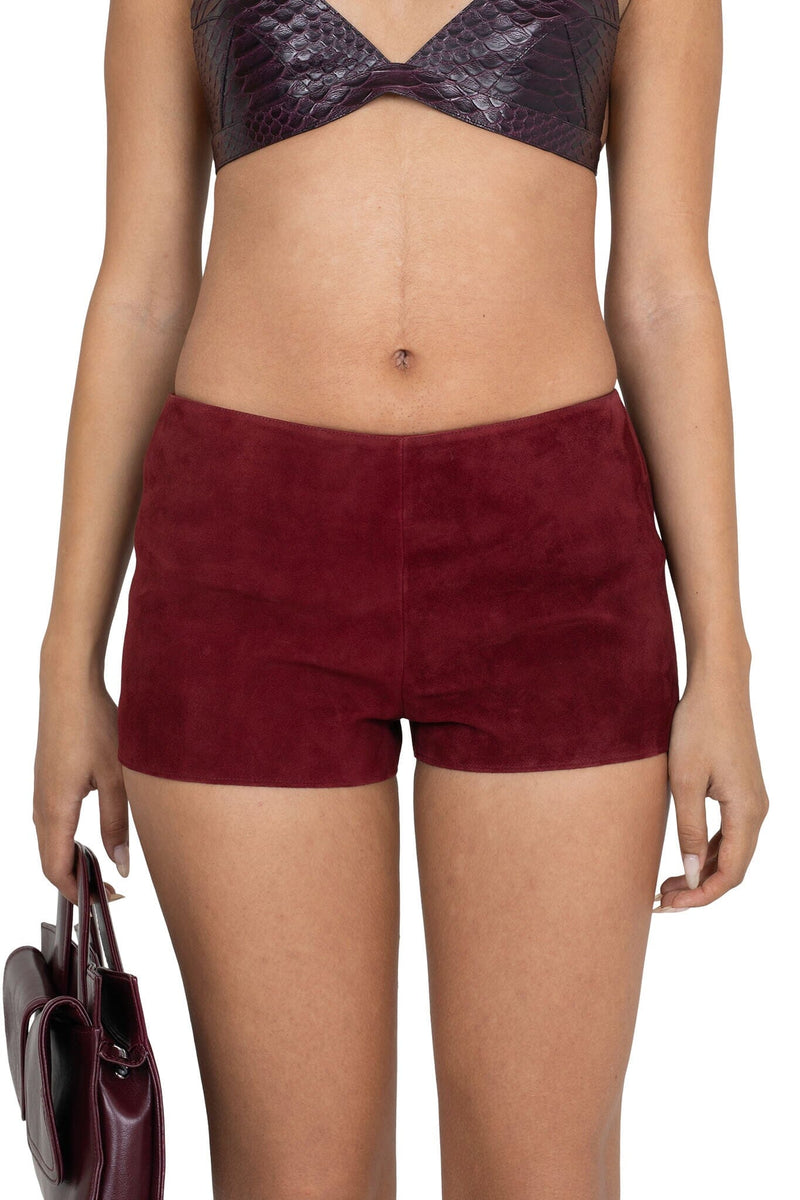 OUT-WEST SHORTS Shorts YYH Berry Suede XS 