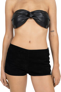 OUT-WEST SHORTS Jeffrey Campbell Shorts Black Suede